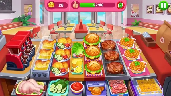 Crazy Cooking Diner: makanan MOD