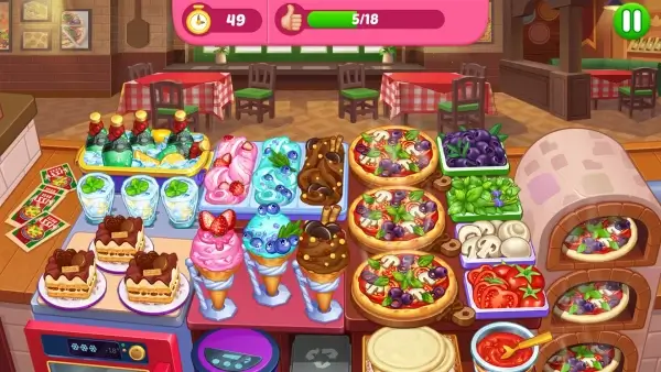 Crazy Cooking Diner: makanan MOD