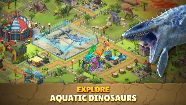 Jurassic Dinosaur: Game Taman MOD