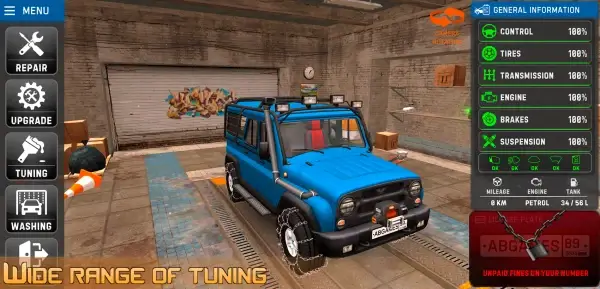 Russian Car Driver UAZ HUNTER MOD